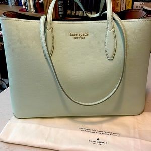 KATE SPADE pistachio large tote bag